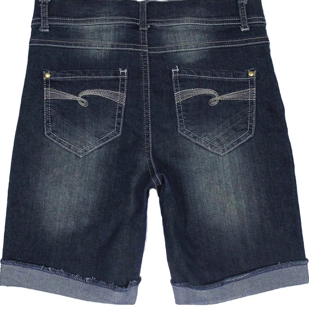 Bienzoe Girls Dark Denim Shorts Size 18 - Picture 7 of 8